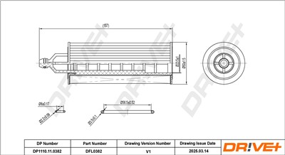 Dr!ve+ DP1110.11.0382 Číslo výrobce: DFL0382. EAN: 7630556926719.