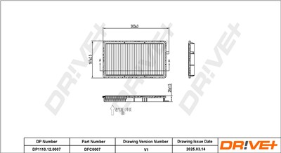 Dr!ve+ DP1110.12.0007 Číslo výrobce: DFC0007. EAN: 5907714163135.