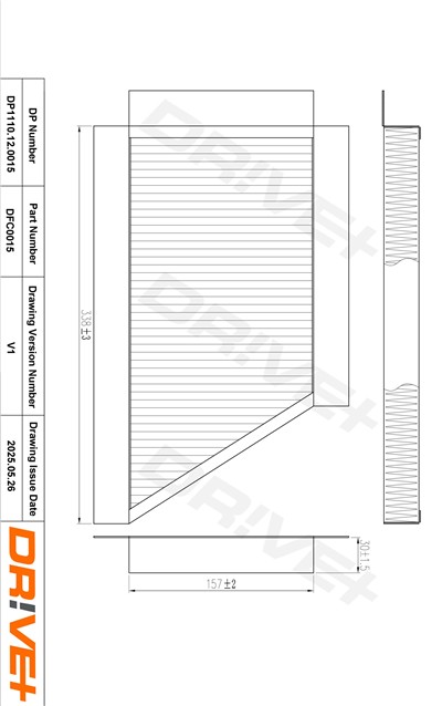 Dr!ve+ DP1110.12.0015 Číslo výrobce: DFC0015. EAN: 5907714162794.
