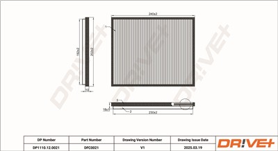 Dr!ve+ DP1110.12.0021 Číslo výrobce: DFC0021. EAN: 5907714163098.