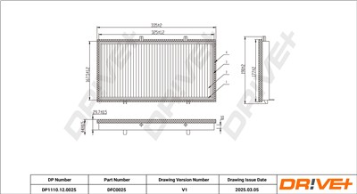 Dr!ve+ DP1110.12.0025 Číslo výrobce: DFC0025. EAN: 5907714162992.