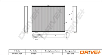 Dr!ve+ DP1110.12.0039 Číslo výrobce: DFC0039. EAN: 5907714162985.