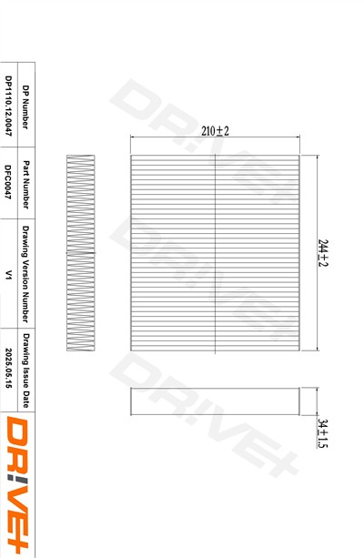 Dr!ve+ DP1110.12.0047 Číslo výrobce: DFC0047. EAN: 5907714162619.