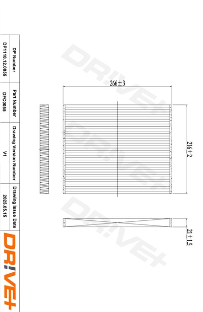 Dr!ve+ DP1110.12.0055 Číslo výrobce: DFC0055. EAN: 5907714162640.
