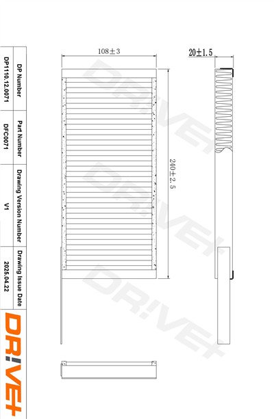 Dr!ve+ DP1110.12.0071 Číslo výrobce: DFC0071. EAN: 5907714162664.