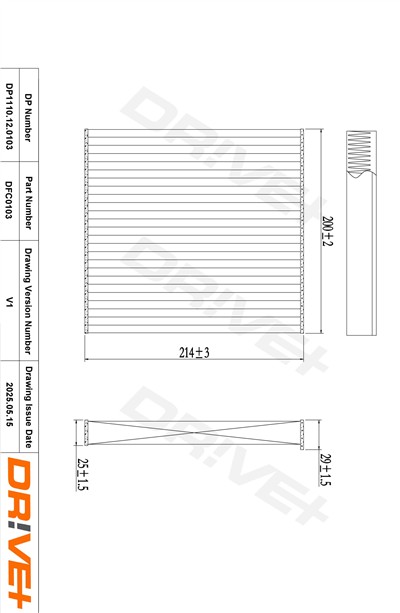 Dr!ve+ DP1110.12.0103 Číslo výrobce: DFC0103. EAN: 5907714152832.