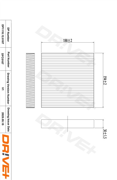 Dr!ve+ DP1110.12.0107 Číslo výrobce: DFC0107. EAN: 5907714152870.