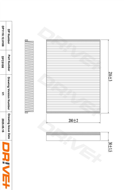 Dr!ve+ DP1110.12.0108 Číslo výrobce: DFC0108. EAN: 5907714152887.
