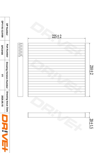 Dr!ve+ DP1110.12.0109 Číslo výrobce: DFC0109. EAN: 5907714152894.