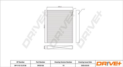 Dr!ve+ DP1110.12.0136 Číslo výrobce: DFC0136. EAN: 5907714153167.
