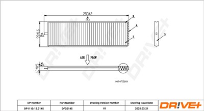 Dr!ve+ DP1110.12.0145 Číslo výrobce: DFC0145. EAN: 5907714153259.