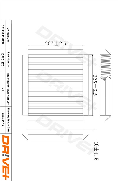 Dr!ve+ DP1110.12.0197 Číslo výrobce: DFC0197C. EAN: 5907714153778.