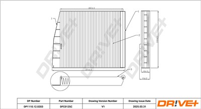 Dr!ve+ DP1110.12.0203 Číslo výrobce: DFC0125C. EAN: 5907714153839.