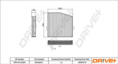 Dr!ve+ DP1110.12.0241 Číslo výrobce: DFC0241C. EAN: 5907714154218.