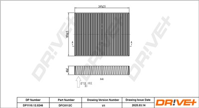Dr!ve+ DP1110.12.0246 Číslo výrobce: DFC0112C. EAN: 5907714154263.