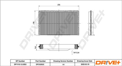 Dr!ve+ DP1110.12.0252 Číslo výrobce: DFC0252C. EAN: 5907714154324.