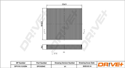 Dr!ve+ DP1110.12.0254 Číslo výrobce: DFC0254C. EAN: 5907714154348.