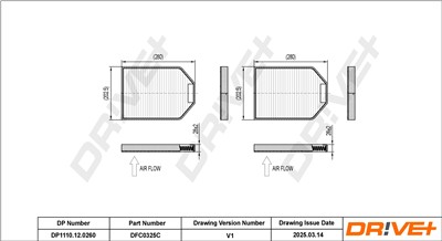 Dr!ve+ DP1110.12.0260 Číslo výrobce: DFC0325C. EAN: 5907714154409.