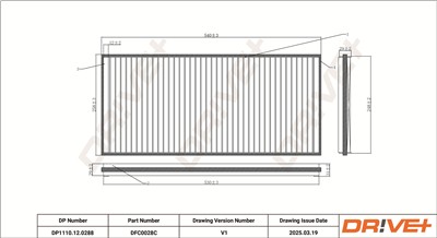 Dr!ve+ DP1110.12.0288 Číslo výrobce: DFC0028C. EAN: 5907714154683.