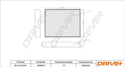 Dr!ve+ DP1110.12.0291 Číslo výrobce: DFC0291C. EAN: 5907714154713.