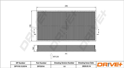 Dr!ve+ DP1110.12.0314 Číslo výrobce: DFC0314. EAN: 5907714166006.
