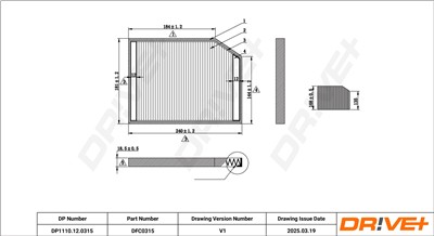 Dr!ve+ DP1110.12.0315 Číslo výrobce: DFC0315. EAN: 5907714166013.