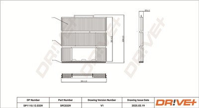 Dr!ve+ DP1110.12.0339 Číslo výrobce: DFC0339. EAN: 5907714166259.