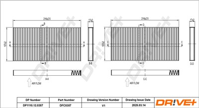 Dr!ve+ DP1110.12.0357 Číslo výrobce: DFC0357. EAN: 5907714166433.