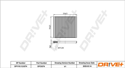 Dr!ve+ DP1110.12.0374 Číslo výrobce: DFC0374. EAN: 5907714166600.