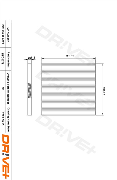 Dr!ve+ DP1110.12.0379 Číslo výrobce: DFC0379. EAN: 5907714166655.