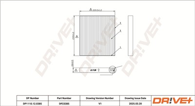 Dr!ve+ DP1110.12.0385 Číslo výrobce: DFC0385. EAN: 5907714166716.