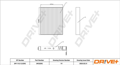 Dr!ve+ DP1110.12.0392 Číslo výrobce: DFC0392. EAN: 5907714166785.