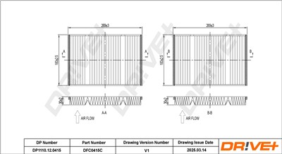 Dr!ve+ DP1110.12.0415 Číslo výrobce: DFC0415C.