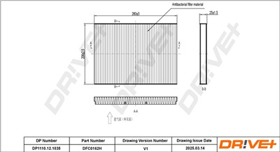 Dr!ve+ DP1110.12.1035 Číslo výrobce: DFC0162H. EAN: 7630556928195.