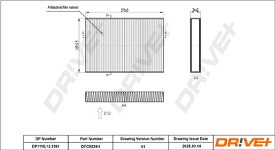 Dr!ve+ DP1110.12.1061 Číslo výrobce: DFC0234H. EAN: 7630556928454.