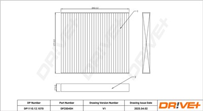 Dr!ve+ DP1110.12.1070 Číslo výrobce: DFC0045H. EAN: 7630556928546.