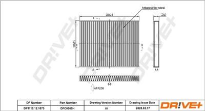 Dr!ve+ DP1110.12.1073 Číslo výrobce: DFC0060H. EAN: 7630556928577.