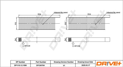 Dr!ve+ DP1110.12.1090 Číslo výrobce: DFC0070H. EAN: 7630556928744.