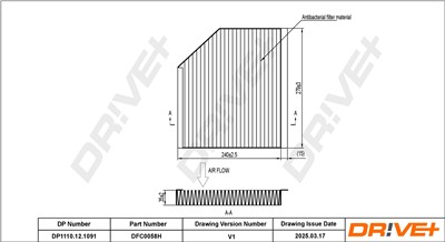 Dr!ve+ DP1110.12.1091 Číslo výrobce: DFC0058H. EAN: 7630556928751.