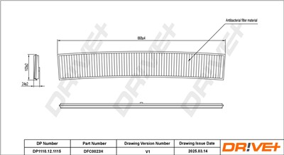 Dr!ve+ DP1110.12.1115 Číslo výrobce: DFC0023H. EAN: 7630556928997.