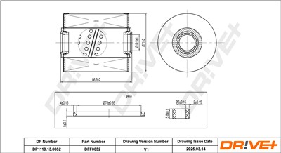 Dr!ve+ DP1110.13.0052 Číslo výrobce: DFF0052. EAN: 5907714164682.