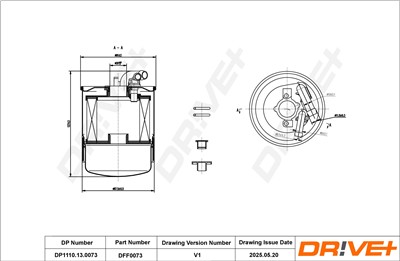 Dr!ve+ DP1110.13.0073 Číslo výrobce: DFF0073. EAN: 5907714164521.