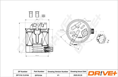 Dr!ve+ DP1110.13.0104 Číslo výrobce: DFF0104. EAN: 5907714154935.