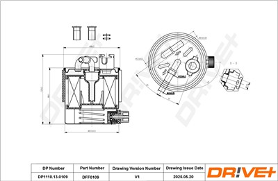 Dr!ve+ DP1110.13.0109 Číslo výrobce: DFF0109. EAN: 5907714154980.