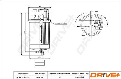 Dr!ve+ DP1110.13.0130 Číslo výrobce: DFF0130. EAN: 5907714155192.