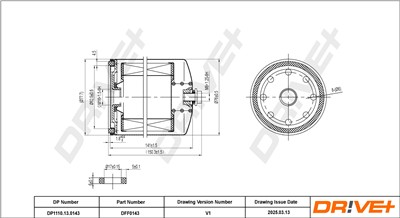 Dr!ve+ DP1110.13.0143 Číslo výrobce: DFF0143. EAN: 5907714155321.