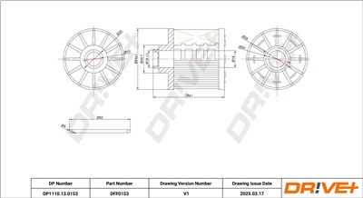 Dr!ve+ DP1110.13.0153 Číslo výrobce: DFF0153. EAN: 5907714155420.