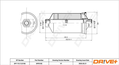 Dr!ve+ DP1110.13.0185 Číslo výrobce: DFF0185. EAN: 5907714168499.