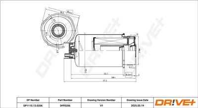 Dr!ve+ DP1110.13.0206 Číslo výrobce: DFF0206. EAN: 5907714168703.