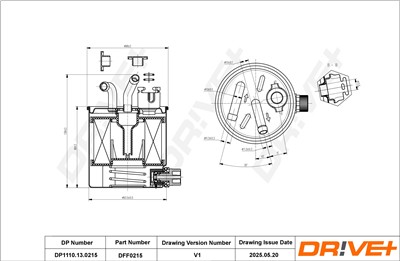 Dr!ve+ DP1110.13.0215 Číslo výrobce: DFF0215. EAN: 5907714168796.